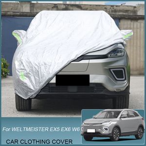 Cubierta completa para coche, protección contra la lluvia, heladas, nieve, polvo, resistente al agua, accesorios de cubierta de Anti UV para WELTMERISTER EX5 EX6 W6 2021-presente