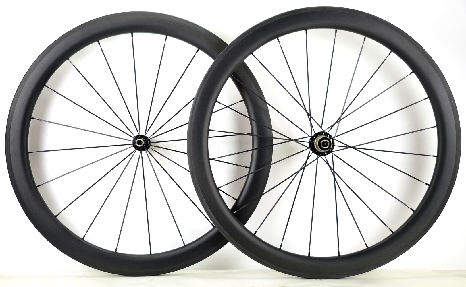 Free shipping 700C 50mm depth road bike carbon wheelset 25mm width clincher carbon wheels with powerway R36 hub UD matte finish