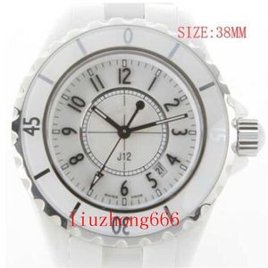 Relojes de pulsera de cristal de zafiro de calidad cerámica completa, reloj de cuarzo con movimiento para mujer, bisel negro, moda para mujer, 12 relojes grandes para mujer 281m