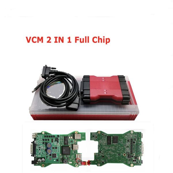 Puce complète VCM II 2in1 V118 Interface VCM2 Outil de programmation de diagnostic231T