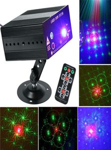 Couleur pleine couleur 48 motifs Rotation Rotation de LED LED Éclairage de scène laser Red Green Blue LED DJ KTV Disco Light Laser Show System 1106025255