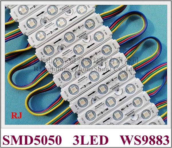 Módulo de luz LED a todo color Magic Digital con IC WS 9883 4 cables Reanudación desde Break-Point mejor que WS 2811 SMD 5050 RGB DC12V