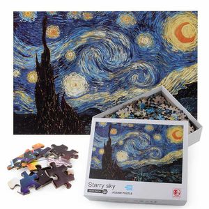 Jigsaw Puzzle 1000pcs mini puzzel landschap foto landschap puzzels voor kinderen slaapkamer decoratie stickers educatief speelgoed