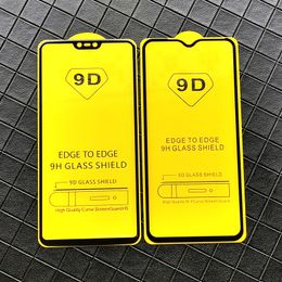 Volledige Cover 6D Gehard Glas Screen Protector AB Lijm voor één Plus Nord One Plus 8T 7T 6 6T 5 5T 100pcs / lot