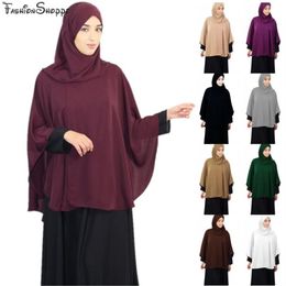 Couverture complète femmes musulmanes prière châle Niquab longue écharpe Khimar Hijab Islam grands vêtements généraux Jilbab Ramadan arabe Moyen-Orient2941