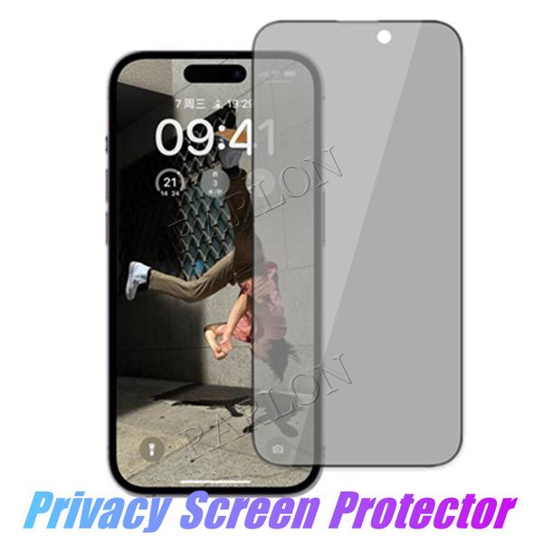 Film de protection d'écran anti-espion à couverture complète pour iPhone 14 Pro Max 13 13pro 12 Mini 11Pro Xs 7 8 plus Verre trempé Prix usine
