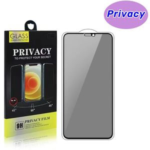 Protecteur d'écran en verre trempé anti-espion à couverture complète pour Samsung S23 FE S24 Plus Ultra A15 A35 A55 A05 A05S A14 A24 A34 A54 A04 A13 A23 A33 A53 A73 avec emballage