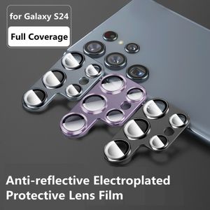 Caméra de protection d'objectif de protection complète, Film en verre trempé, caméras arrière pour Samsung Galaxy S24 Plus, films de protection d'objectif galvanisés ultra anti-reflets