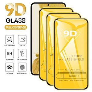 Protecteur d'écran à couverture complète pour Samsung Galaxy A53 5G A14 A34 A24 A54 A13 A52 9D verre trempé pour Samsung S23 S22 S21 Plus Note20 Film de verre 10 pièces/boîte