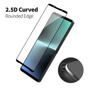 Volledige cover screenprotector voor SONY Xperia 1 5 10 XA XZ XC Gehard glas 9H hardheid HD 2.5D Radian met retailpakket