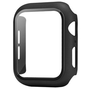 Volledige dekking gehard glas beschermhoes voor Apple Watch Series 7 6 5 4 3 2 iWatch mat plastic bumper hard frame schermbeschermer Ac8331525