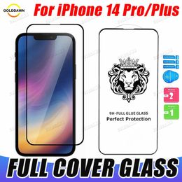 Protecteur en verre trempé à couverture complète, pour Iphone 14 13 12 11 Pro Max Xr Xs 6 7 8 Plus SE Samsung Galaxy note 20 A71 A51 5G A01 Core