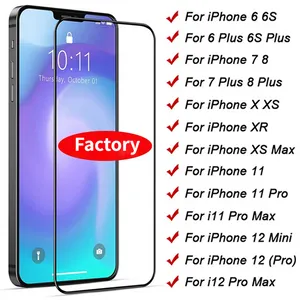 Volledige hoes gehard glazen schermbeschermer glazen film voor iPhone 14 14Promax 14Plus 14Pro 13 12 Pro Max 13Pro XR X XSMAX 11PROMAX 7 8 Plus