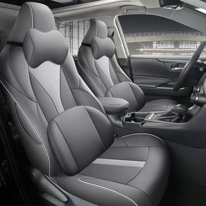 Fundas de asiento de coche de cobertura completa para Toyota CHR, cojín de asiento de cuero Artificial impermeable, accesorios de coche, estilo de moda