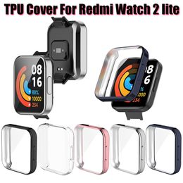 Full Coverage TPU Screen Protector Case For Xiaomi Redmi Watch 2 Lite Smart Watch Plating Protective Cover For Redmi Watch2 Lite