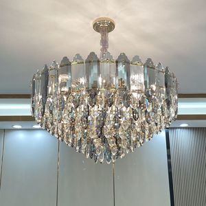 Plein cristal lumière luxe salon lustre simple atmosphère post-moderne salle à manger chambre lampe WL