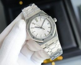 Женские часы с полным циферблатом и автоматической датой, 34 мм, роскошные модные мужские механические часы со стальным ремешком, золотые и серебряные часы для отдыха