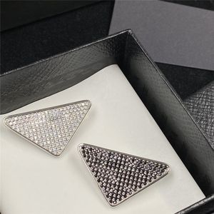 Volledige Diamond Designer Pin Brief Strass Broche Vrouwen Persoonlijkheid Zwart Kristal Pins Jurk Jas Broches Met Doos