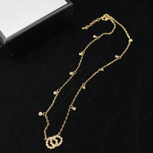 Volledige diamanten halsketting Gouden Designer Ketting G Sieraden Mode Ketting Cadeau