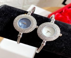 Diamants complets Luxury Feme Femme Watch Quartz Fashion Lady Quartz Cloche jaune Goldpurple Relojes de Marca Mujer Japon Move Drop8468858