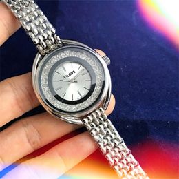 Plein Diamants Femmes 38mm Montre De Luxe Quartz Importé Mouvement Horloge Bracelet En Acier Inoxydable Mode D'affaires Desinger Étanche Qualité Supérieure Montres-Bracelets