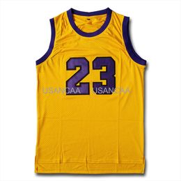 Volledig borduurwerk Martin Payne TV-programma #23 Basketball jersey Yellow Stitch Cheap Retro College Jersey XS-6XL