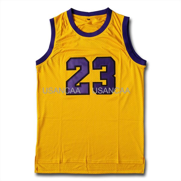 Broderie complète Martin Payne TV Show # 23 Basketball Jersey Yellow Stitch Cheap Retro College Jersey XS-6XL