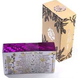 Volledig Engels Tarot-bordspel met drie bomen Hardcover een tarotdek van 78 kaarten Laserrandkaarten met boekje Waarzeggerij Persoonlijk gebruik Zilverproces 12x7cm Standaardformaat