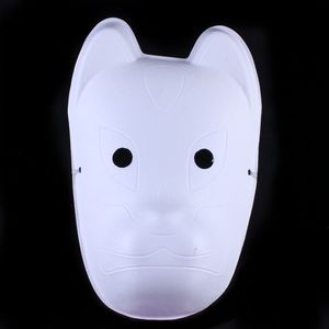 Masque de mascarade vierge de chat complet, 10 pièces/lot, en pâte de papier blanc uni, pour femmes adultes, bricolage, peinture d'art, masques de fête