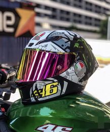 Casque de moto intégral Pista GP RR TEST D'HIVER 2021 visière anti-buée homme équitation voiture motocross course casque de moto