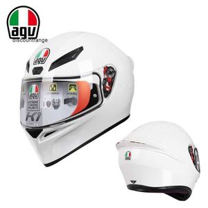 Casque de moto intégral ouvert Agv k Casque Agv K1 Tout nouveau Graffiti Agv Moto Anti-chute Z8 Casque intégral Pista Racing Casque Red Ant Personality P65T