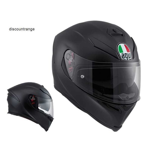 Casque de moto intégral ouvert Agv k ventilateur de voiture Chen Agv K5s double lentille anti-buée casque intégral casque de voiture de sport équipement de moto quatre saisons respirant 0HEQ