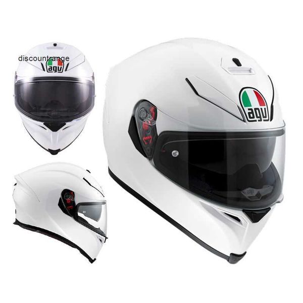 Casque de moto intégral ouvert Agv k ventilateur de voiture Chen Agv K5s double lentille anti-buée casque intégral casque de voiture de sport équipement de moto quatre saisons respirant AS4F