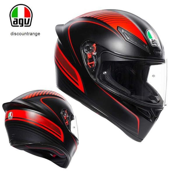 Casque de moto intégral ouvert Agv k italien Agv K3 K1 K5 casque de moto anti-buée casque intégral unisexe casque de course casque de course KSUJ