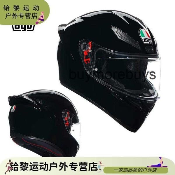 Casco de motocicleta abierto Agv k de cara completa, casco completo de carreras, cubierta completa, cuatro estaciones, turismo de motocicleta, cascos para correr para hombres y mujeres, accesorios para exteriores J1RZ