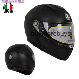 Полный открытый мотоциклетный шлем Agv, легкий шлем из углеродного волокна, открытый шлем для мужчин и женщин, противотуманный мотоциклетный шлем, всесезонный универсальный CWVO