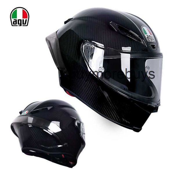 Casco de motocicleta insignia Agv Pista Gprr de cara completa, casco completo de pista de fibra de carbono, camaleón azul hielo, edición limitada 9Y4G