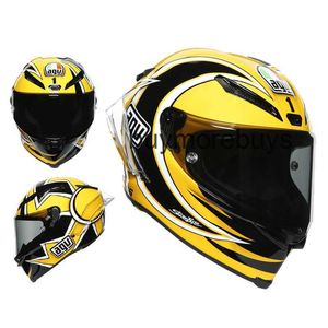 Full Face Open Car Fan Chen Agv Pista Gprr Motorhelm Alle seizoenen Volledige helm Koolstofvezel baanhelm Rossi-helm Limited Edition JBXQ