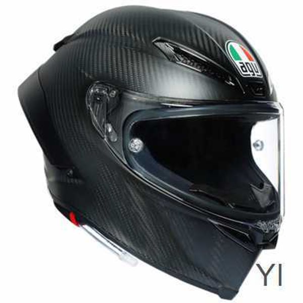 Casque de moto intégral à visage ouvert Casque de moto Agv Pista Casque intégral en fibre de carbone Piste Production italienne Édition limitée YI PAZE 5T2I