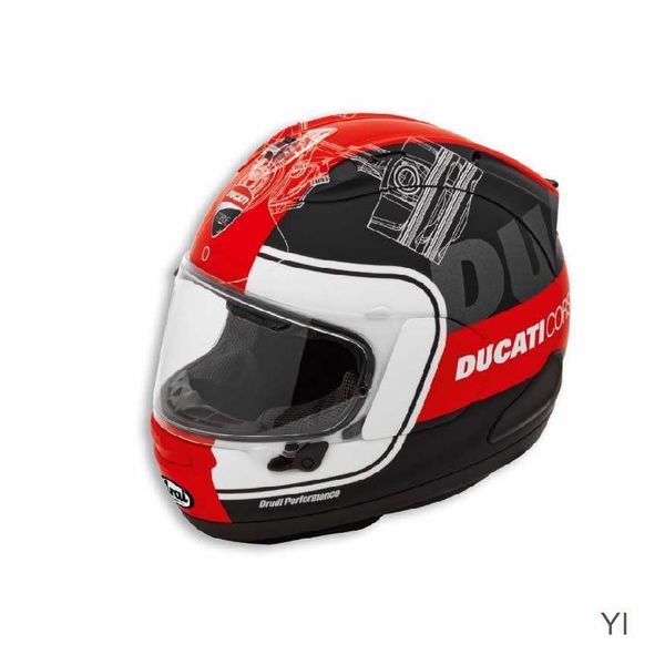 Casque de moto intégral à visage ouvert Duacti Dukadi Casque intégral Collection de casques d'équitation de moto Demi-casque Arai Agv Co de marque YI HQPO VTTG