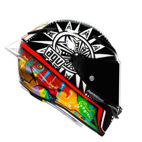 Casque de moto intégral à visage ouvert Italie Agv Pista Gp Rr Rossi Hippodrome en fibre de carbone Hippodrome de moto Casque d'équitation YI 71NL IT6F