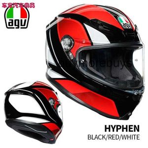 Casque de moto italien Agv intégral ouvert femme k casque intégral en Fiber de carbone mâle quatre saisons universel Anti-buée casque de course de moto L88X