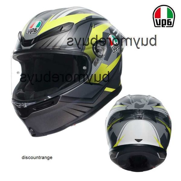 Casque de moto italien Agv intégral ouvert, casque de moto quatre saisons pour hommes et femmes, certifié C, Anti-buée, léger et respirant k 68J5