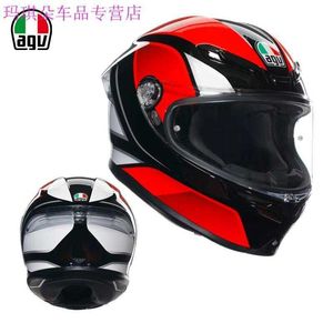 Casque de moto intégral ouvert nouveau Agv KS casque intégral quatre saisons homme et femme cyclisme moto couverture complète casque de course anti-buée léger JI4O