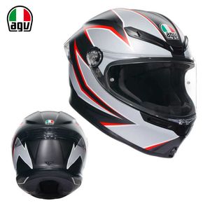 Casque de moto intégral ouvert nouveau Agv Ks casque intégral quatre saisons homme et femme cyclisme moto couverture complète casque de course antibuée léger QTUL