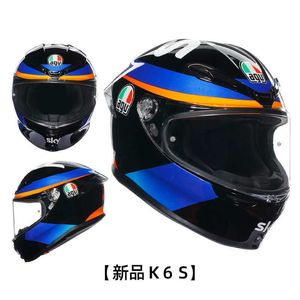 Casque de moto intégral ouvert nouveau Agv Ks casque intégral quatre saisons homme et femme cyclisme moto couverture complète casque de course Anti-buée léger LKH7