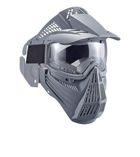 Masques de protection complets pour jeu de paintball tactique CS, sangle réglable, anti-poussière et coupe-vent6296325