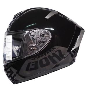 Shoei – casque de moto intégral X14 x-quatorze, noir brillant, visière anti-buée, pour homme, voiture de course, motocross