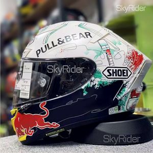 Volledig gezicht shoei X14 X-Fourteen MM93 Marquez graffiti ant redbu ll Motorhelm anti-condens vizier Man Rijden Auto motorcross race motorhelm