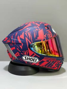 Full Face shoei X15 rood ANT MARQUEZ 93 Motorhelm anti-condens vizier Man Rijden Auto motorcross race motorhelm-NIET-ORIGINELE-helm